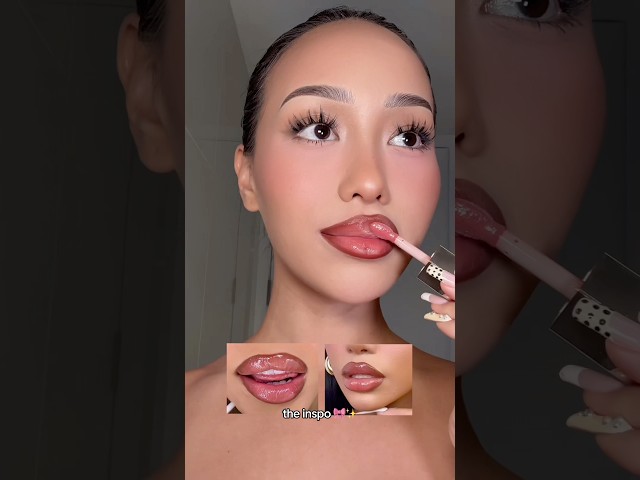 Recreating this lip combo 🩷 #makeup
