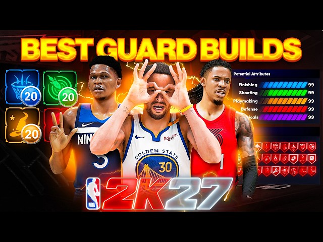BEST GUARD BUILDS in NBA 2K27! BEST 6'1, 6'2 & 6'3 DEMIGOD BUILDS! Best Build 2K27