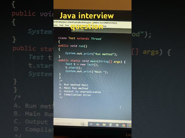 What will be the output #corejava #interviewquestions #LearnToCode #techeducation  #programminghumor