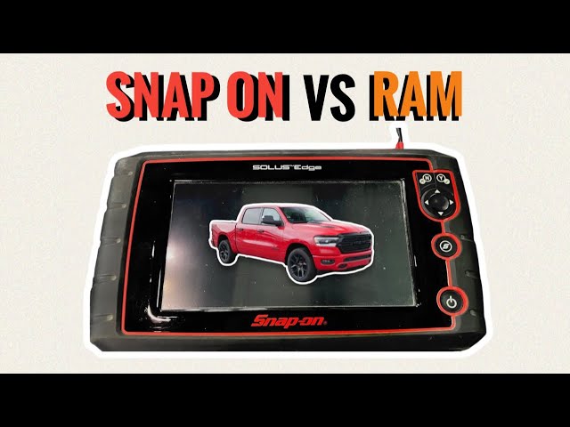 How To Pre Scan, Post Scan & Clear Codes With The Snap On Solus Edge EESC320 - 2022 RAM 1500