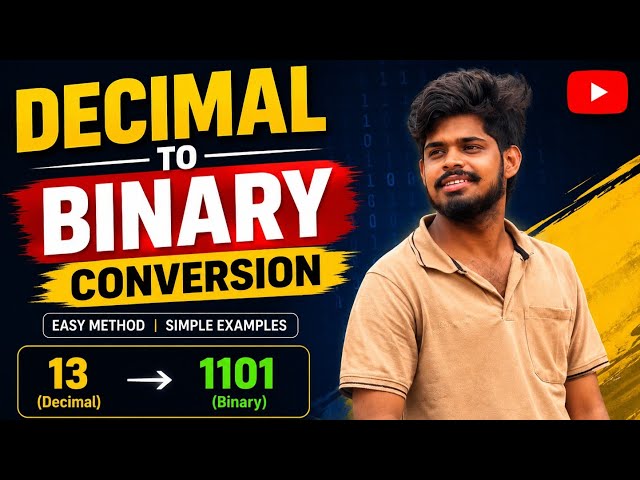 Decimal to binary conversion 