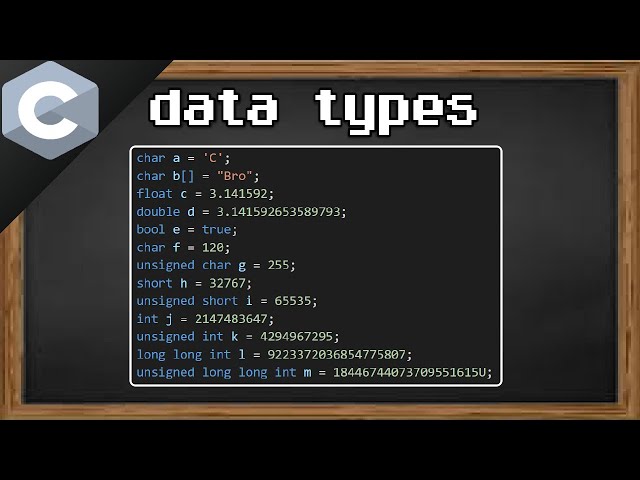 C data types 📊