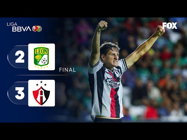 LEÓN 2-3 ATLAS | HIGHLIGHTS AND GOALS | LIGA MX | MATCHDAY 1 | APERTURA 2026