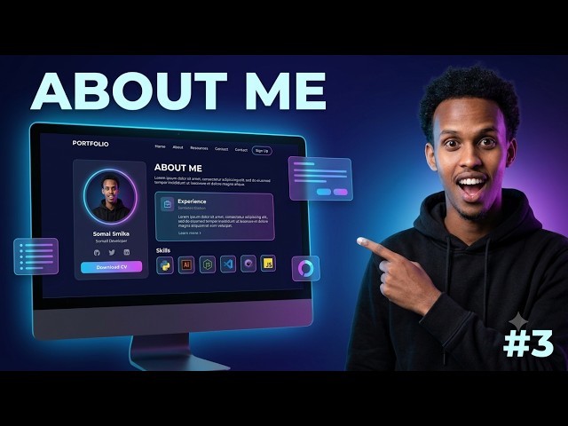 Dhis About Me Section Casri Ah | HTML, CSS & JavaScript | Episode 3