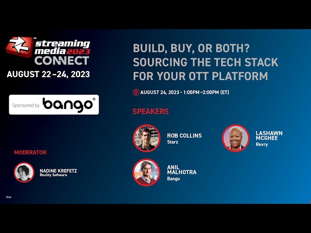 Build, Buy, or Both? Sourcing the Tech Stack for Your OTT Platform