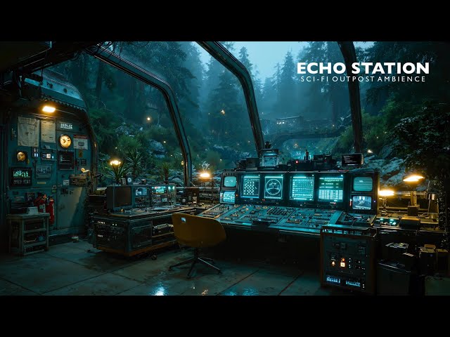 Echo Station | Deep Sci-Fi Outpost Ambience for Focus & Calm [4K]