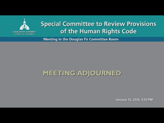 BC Legislature Live Stream - Douglas Fir Room