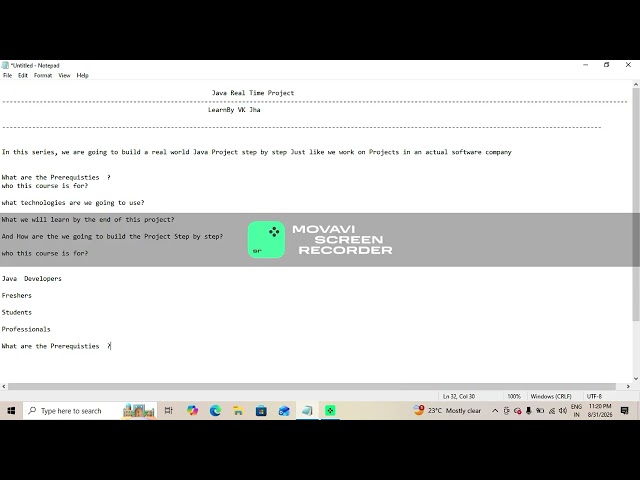 1st Day Java Real Time Project| Introduction & Prerequisites