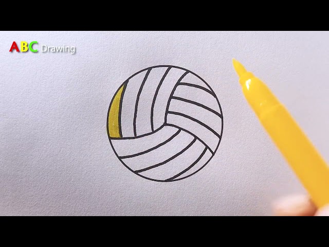 How to Draw and Color a Basketball 🏀 | Easy Basketball Drawing Tutorial