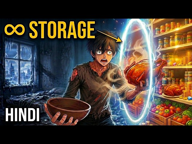 He Reincarnated With An ♾️ INFINITE Storage System... He Survived Global Winter Alone [HINDI]