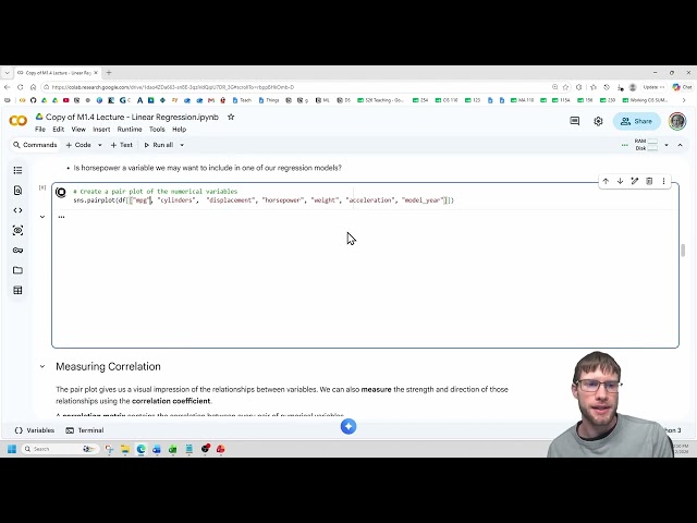 M 1.3 - Linear Regression notebook