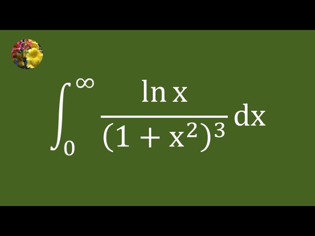Evaluating a Logarithmic Integral Using Inversion Symmetry