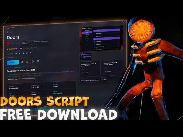Doors Script Roblox 2026 Free | OP Keyless GUI Entity ESP Godmode Pastebin