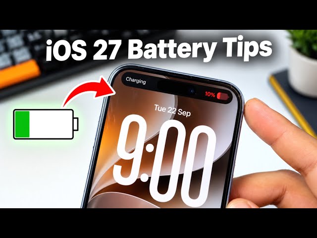 iOS 27 Battery Drain Fix 🔋 | iOS 27 Battery Saving Tips | 10 Settings to Save iPhone Battery