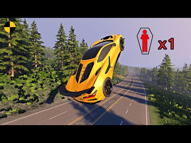 Realistic High-Speed Car Crashes in BeamNG.drive #179 | Ultra Detailed Crash Compilation