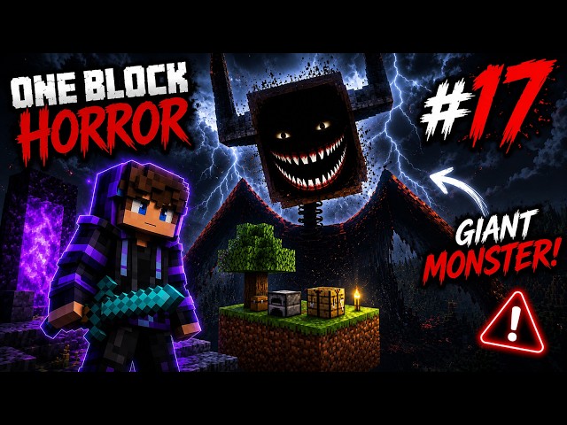 17 ជីវិតលើដុំដីមួយដុំក្នុង😮 Minecraft ll One Block Horro