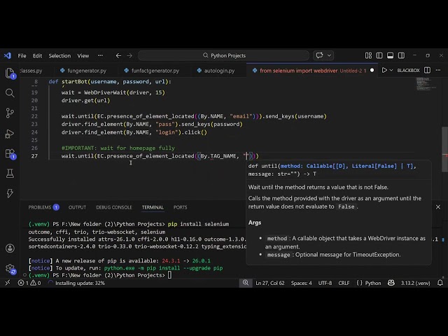 Build an Auto Login Script in Python (Selenium Tutorial)