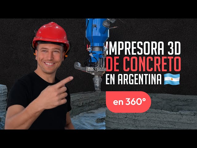 Cómo funciona una impresora 3D de concreto | How a Concrete 3D Printer Works  (Video 360°)