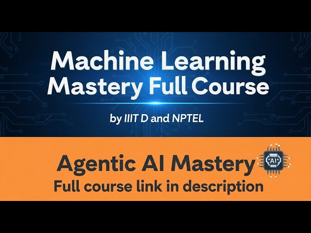 Machine Learning complete Course in Hindi | Machine Learning course by NPTEL | IIIT Delhi