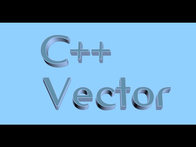 C++ Tutorial - STL vector in detail 1
