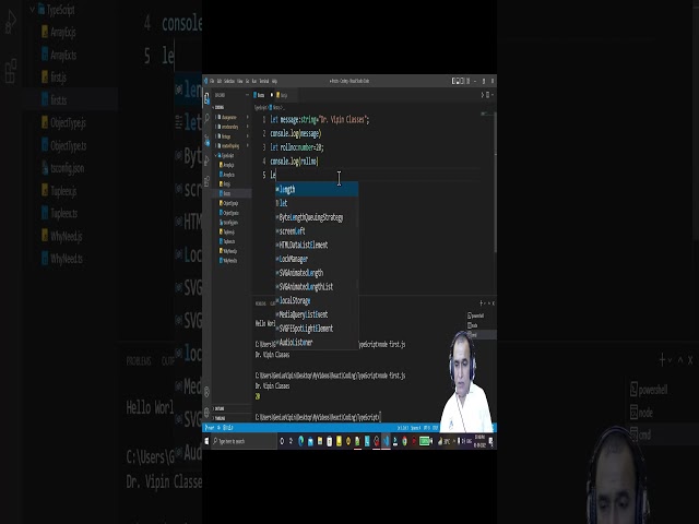 TypeScript Data Types number, string, boolean, any - Part 1 | Dr. Vipin Classes