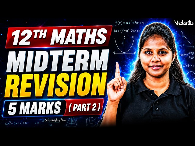 12th Maths | 1st Mid Term Revision Important 5 Marks Part 2 | TN State Board | Janasruthi Ma'am