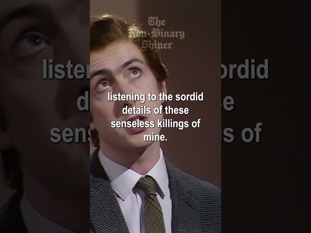 The Killer is Very Very Sorry | Multiple Murderer Court Scene | Monty Pythons Flying Circus (1972)