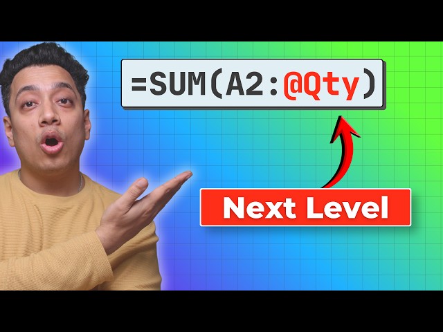 This Excel Trick is a Game Changer | Tables