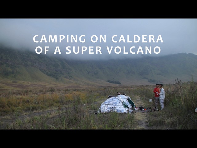 Surreal Scenery, Very Cold Temp. Camping on Caldera of A Super Volcano.