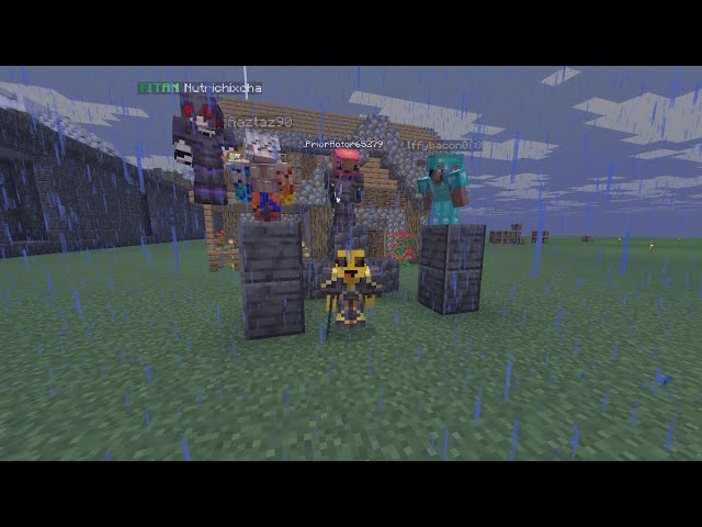 Chambeando en DiosesMC | Construyendo la muralla y cosas | Minecraft Survival