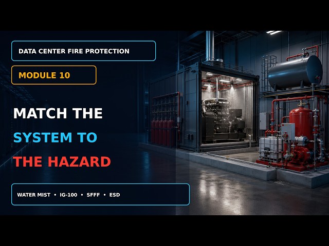 Data Center Fire Protection Module 10B | Fuel, Generator, IG-100, Foam & Water Mist