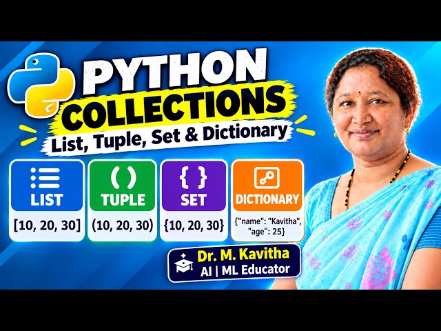 Python Collections for Beginners | List, Tuple, Set & Dictionary