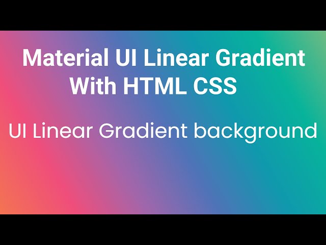 How to create a UI Background for your website | Linear Gradient | Cool Coding Tamil