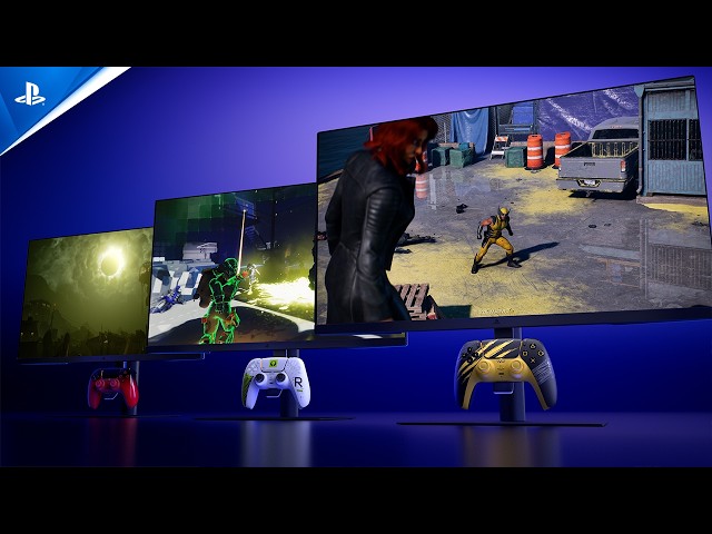 27" Gaming Monitor with DualSense Charging Hook - Launch Trailer | PlayStation