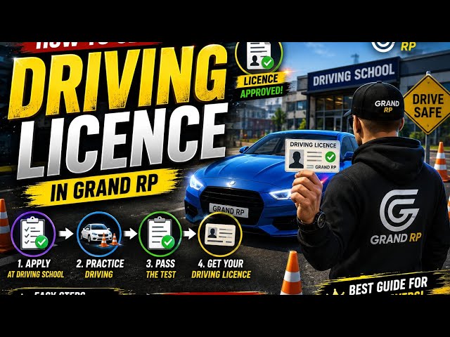 How to Get Driving Licence in Grand RP | Complete Guide 🔥 | Grand RP Hindi
