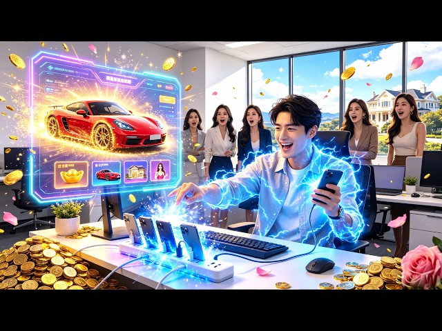He Surprisingly Gets a Mysterious System: Charging His Phone at Work Gives 100x Rewards. More Cha...