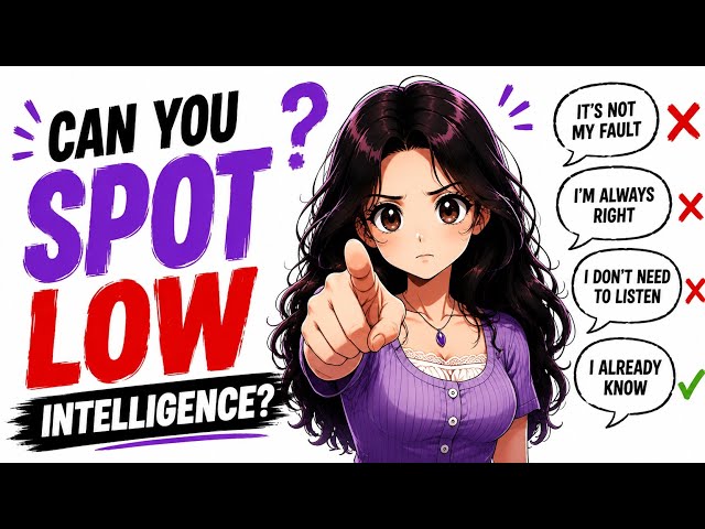 11 Hidden Signs of Low Intelligence Most People Overlook
