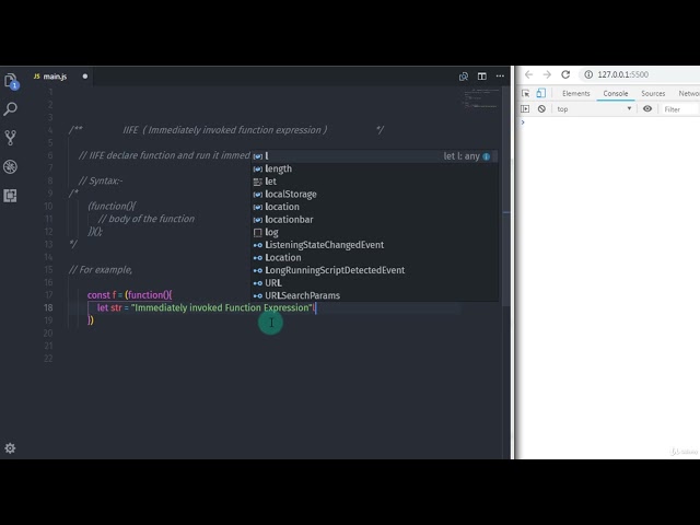 38. Understand What is IIFE and learn How to create IIFE - JavaScript Course for Beginners