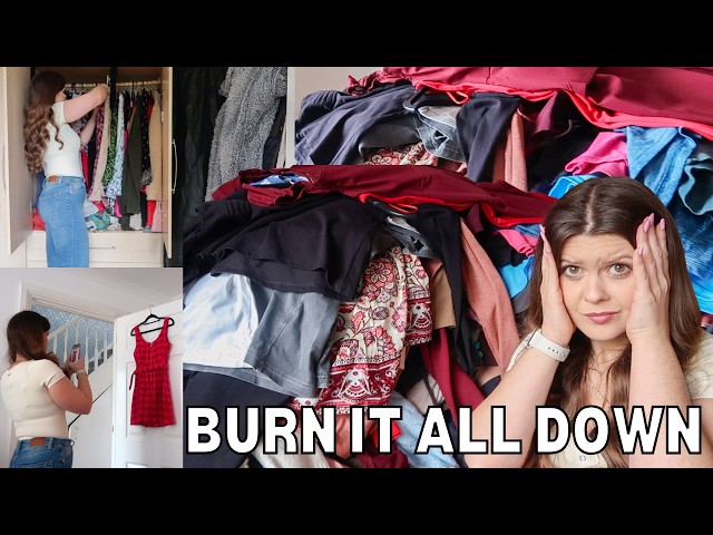 WARDROBE DECLUTTER of a former overconsumer | declutter with me