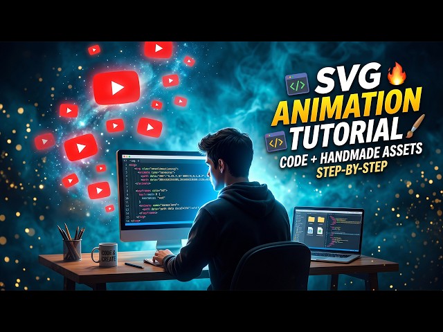 Create SVG Animation Code to Video 🔥 | Coding + Handmade Assets Step by Step Bangla Tutorial