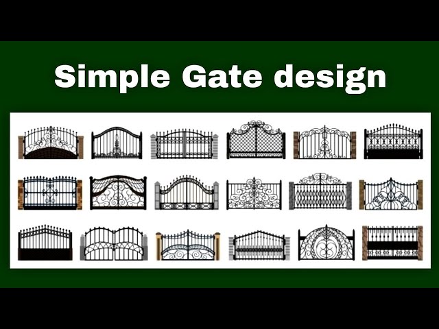 Simple Sima Gate/Iron gate design/Steel gate/wall gate/Boundary gate Model/House Front door.
