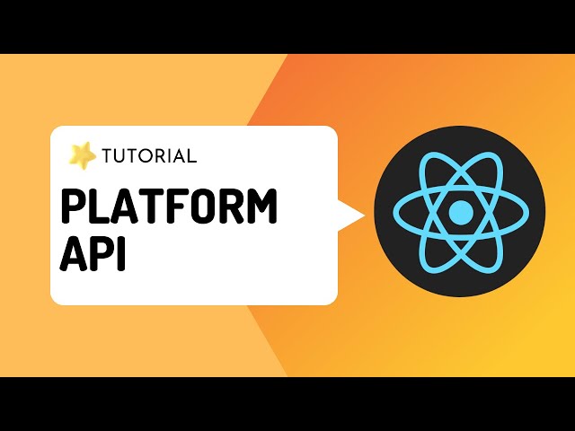 Tutorial#11 | Platform API | platform specific code | React Native cross platform app tutorial