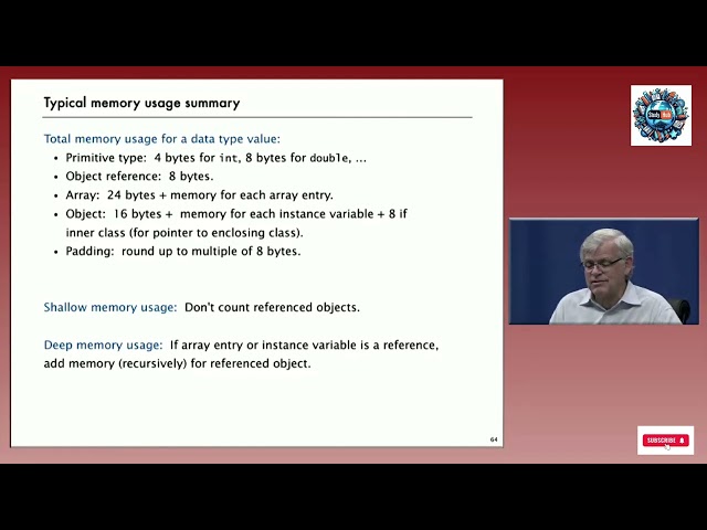 Lecture 12: Measuring and Optimizing Memory in Programming |  Primitives, Arrays and Objects in Java