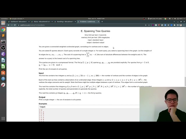 Top 5 in Codeforces Edu Round 122 (Div. 2)
