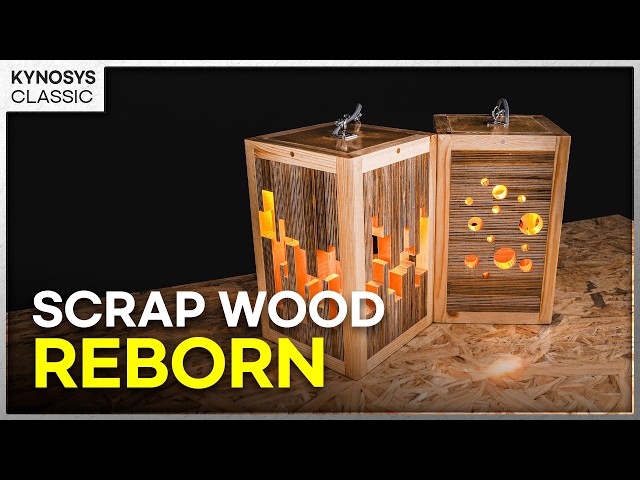 Don't Throw Away Your Scrap Wood! Build This Luxury Lamp Instead [SUB] │ DIY │ Kynosys Classic