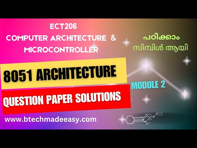 8051 Architecture(sure topic) and Comparison  between Microprocessor & Microcontroller