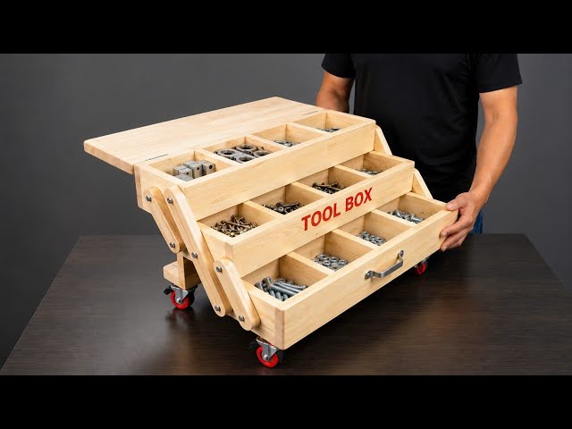 How to Make a 3-Tier Mobile Tool Box | A Brilliant DIY Idea from Skilled Craftsmen