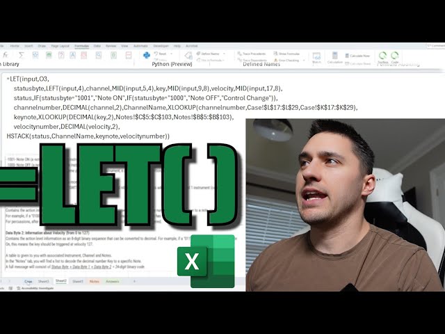 How to Use Let - Programming in Excel