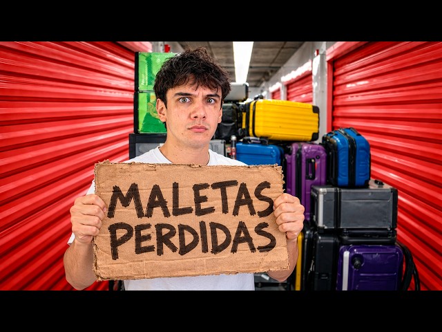 Opening lost suitcases of strangers