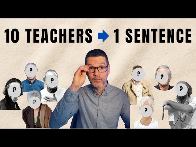 10 Spiritual Teachers — One Sentence Each